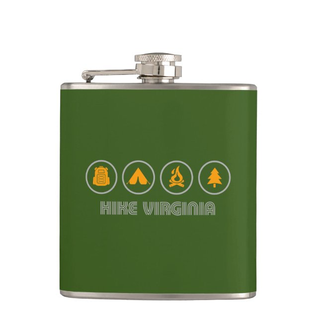 Hike Virginia Flask (Front)