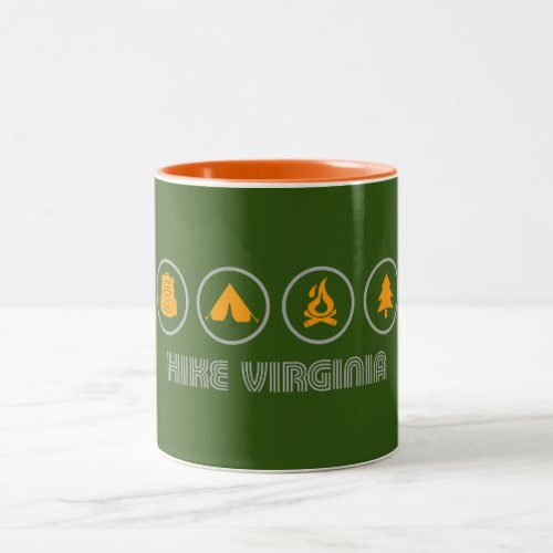 Hike Virginia Two_Tone Coffee Mug