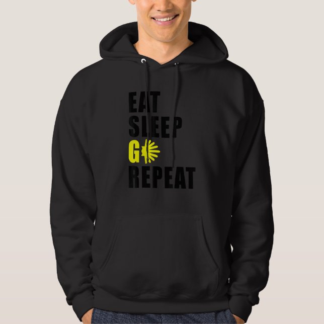 Hike Walk Camino De Santiago De Compostela James W Hoodie (Front)