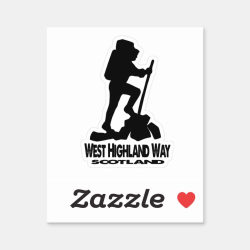 Hike _ West Highland Way _ Scotland  Sticker