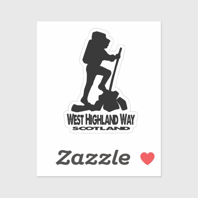 Hike - West Highland Way - Scotland  Sticker (Sheet)