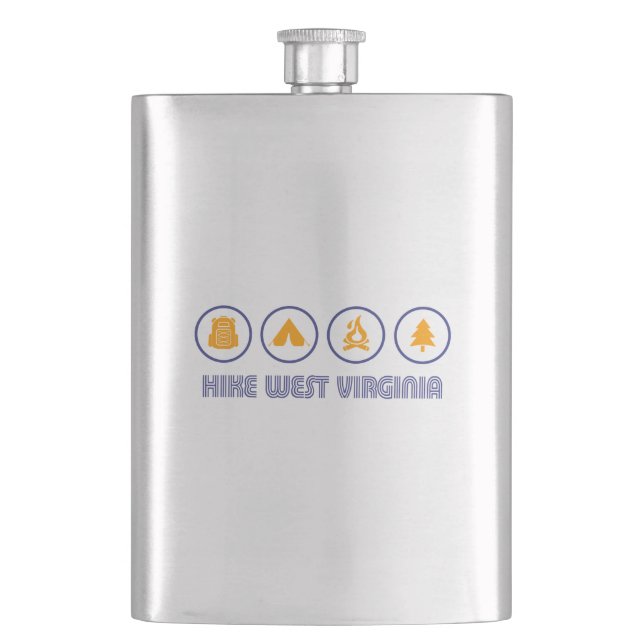 Hike West Virginia Flask (Front)