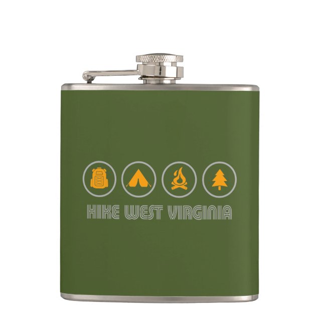 Hike West Virginia Flask (Front)