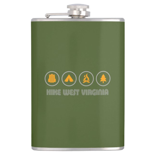 Hike West Virginia Flask (Front)