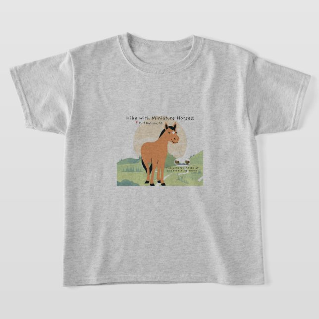Hike With Miniature Horses (Port Matilda, PA) T-Shirt (Laydown)
