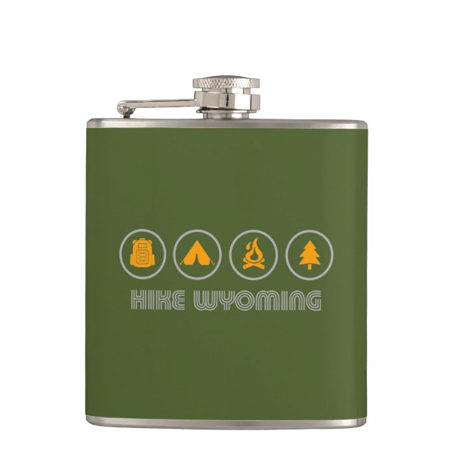 Hike Wyoming Flask (Front)
