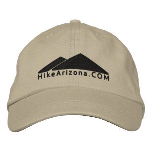 HikeArizona.COM - Black Embroidered Baseball Cap