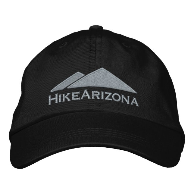 HikeArizona Hat - Black (Front)
