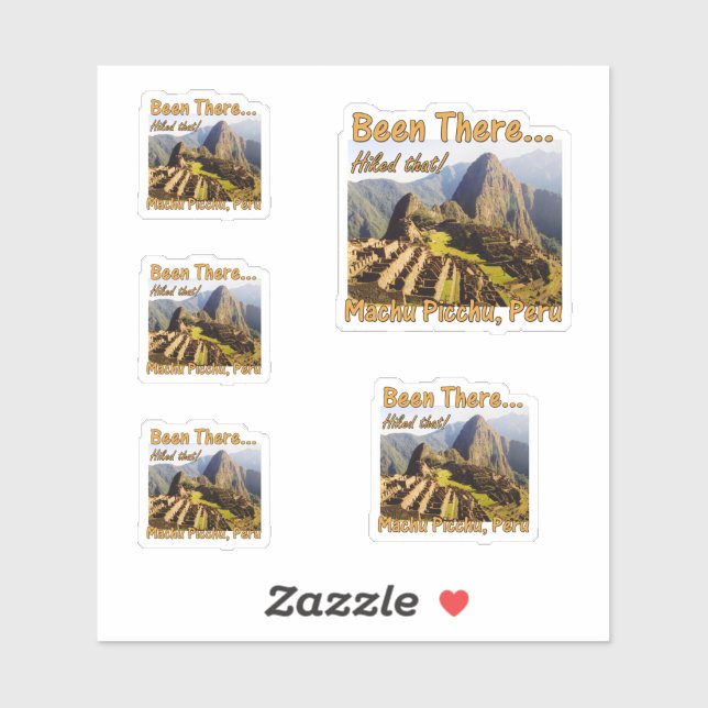Hiked the Inca Trail - Machu Picchu Sticker (Sheet)