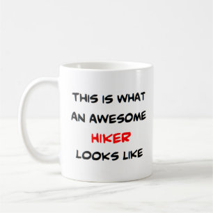 hiker, awesome coffee mug