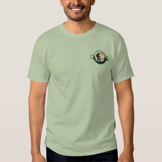 Hiker Embroidered T-Shirt (Front)