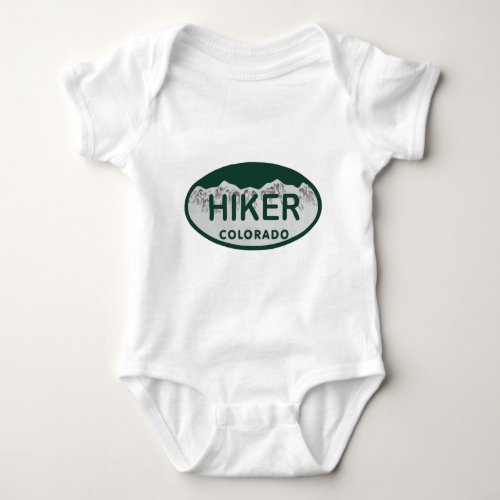 Hiker license oval baby bodysuit