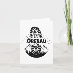 Hiker Oberau Tyrol Austria Vacation  Card