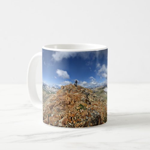 Hiker on Mt Belford _ Collegiate Peaks _ Colorado Coffee Mug