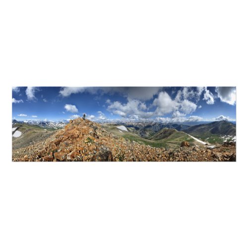 Hiker on Mt Belford _ Collegiate Peaks _ Colorado Photo Print