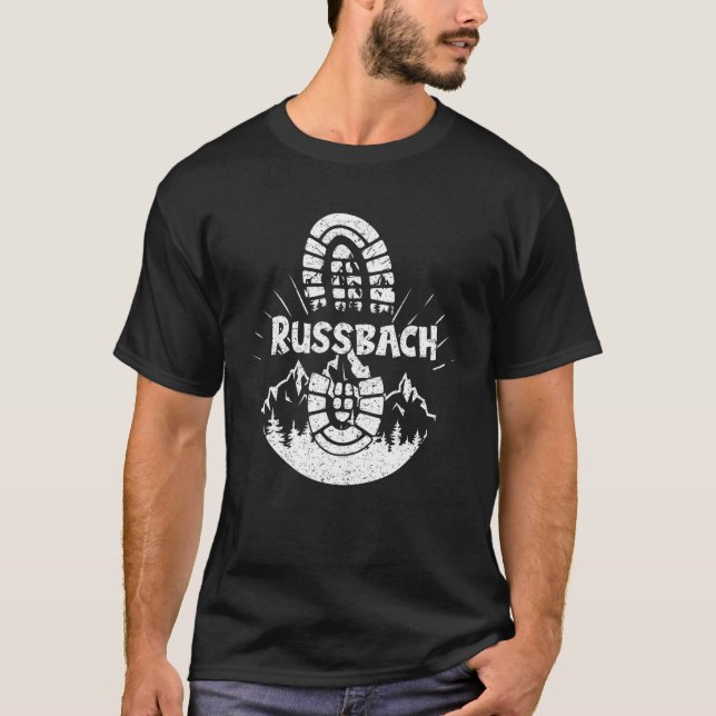 Hiker Russbach Salzburger Land Austria Vacation T-Shirt (Front)