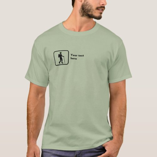 Hiker __ Small Logo __ Customizable T_Shirt