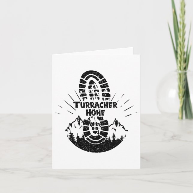 Hiker Turracher Höhe Kärnten Austria Vacation  Card (Front)