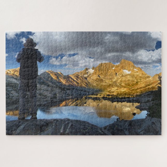 Hiker View of Garnet Lake Sunrise 2 - JMT Jigsaw Puzzle (Horizontal)