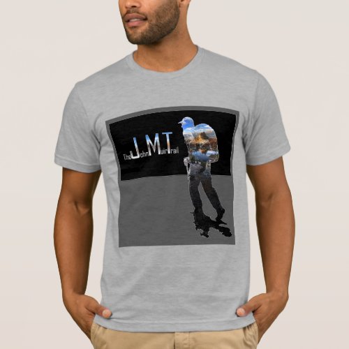 Hiker with Cathedral Peak 2 _ John Muir Trail T_Shirt