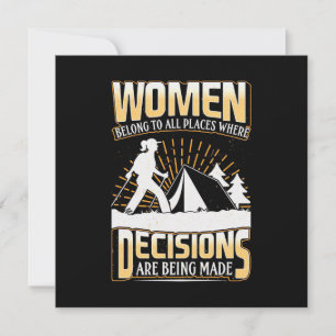 Hiker Women Belong To All Places Invitation