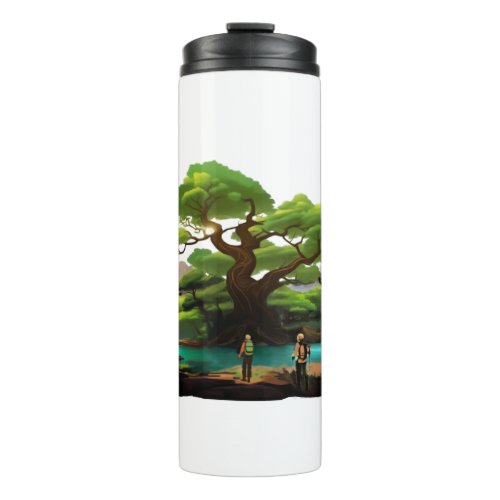 Hikers at the Tree of Life Thermal Tumbler
