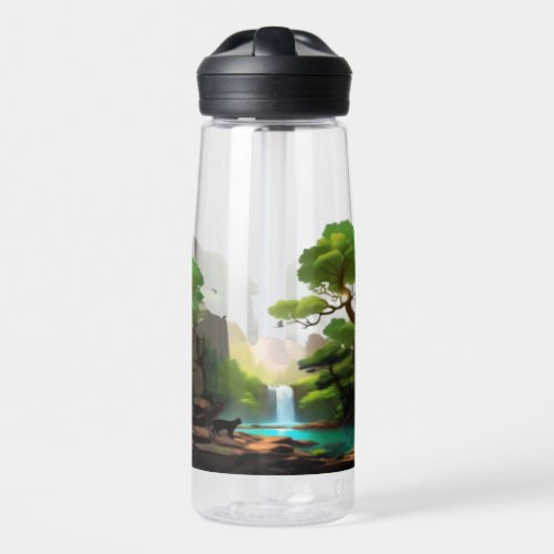 Hikers at the Tree of Life Water Bottle