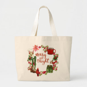 Hiker's Christmas Tote Bag