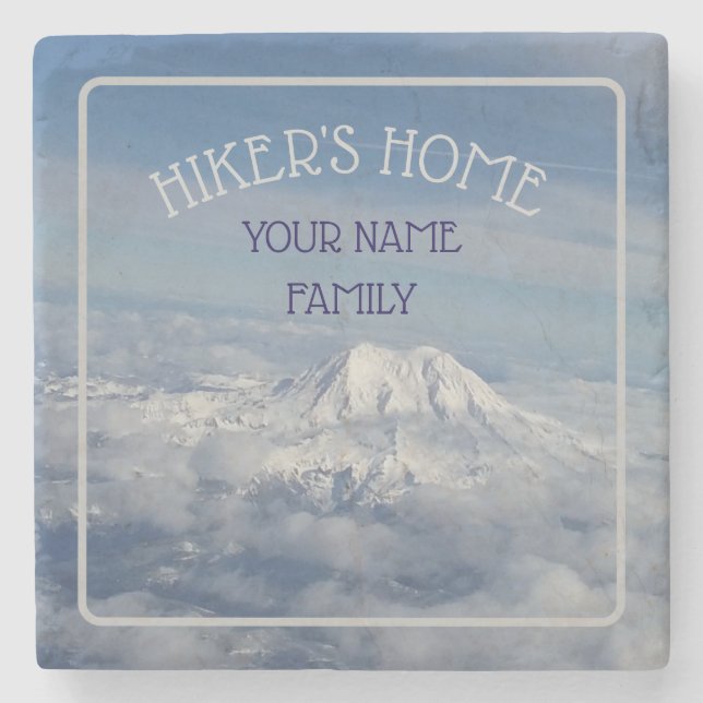 Hiker's Home Decor Stone Coaster (Front)
