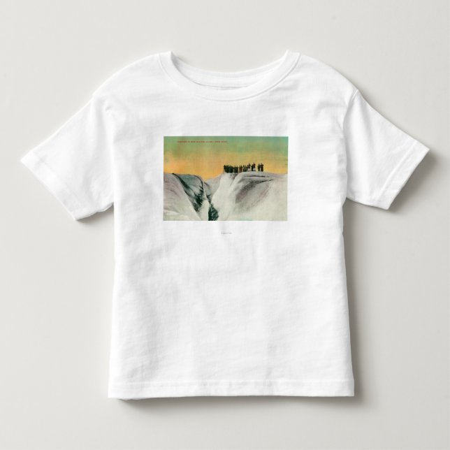 Hikers on Muir Glacier, AlaskaMuir Glacier, AK Toddler T-shirt (Front)