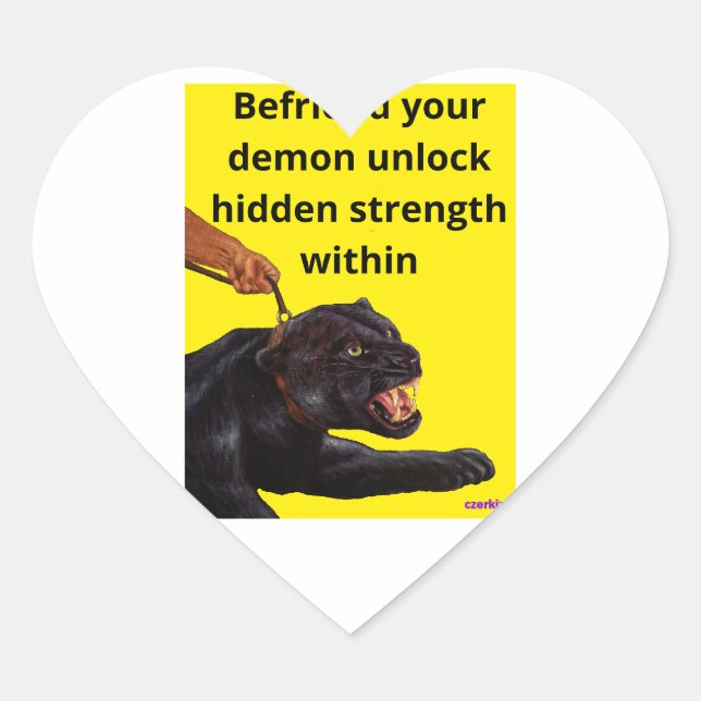 Hiker's sneakers heart sticker (Front)