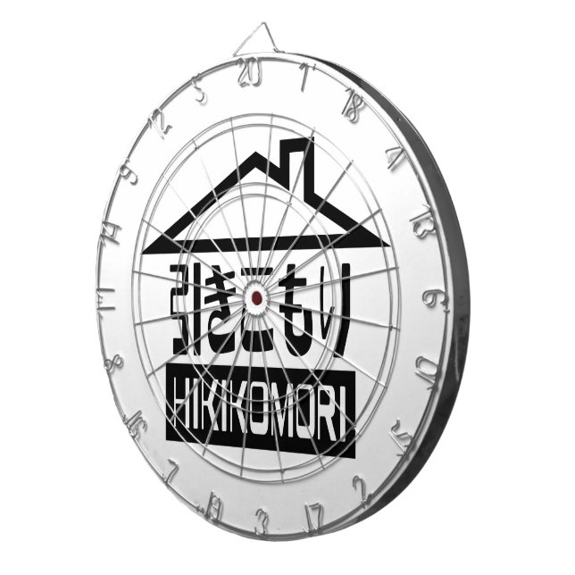 Hikikomori 引きこもり Japanese Recluse Dart Board (Front Right)
