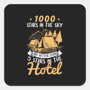 Hiking 1000 Stars In The Sky Square Sticker