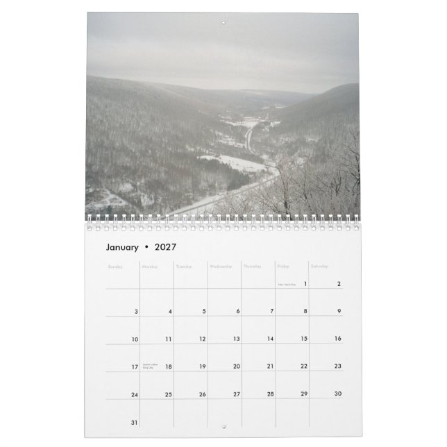 Hiking Across New York 2011 Calendar (Jan 2027)