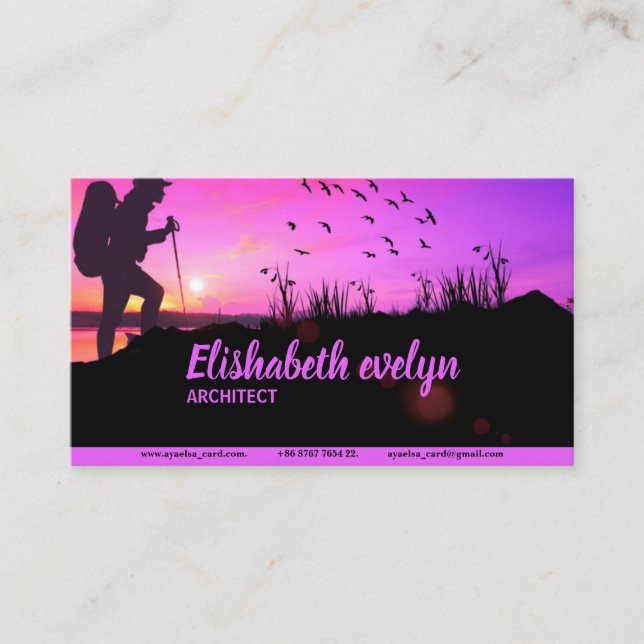 Hiking Adventure Business Card (Front)