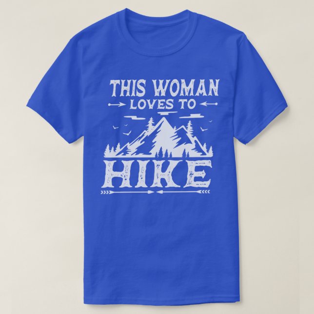 Hiking Adventure Gift Hiker Camper Mountains T-Shirt (Design Front)