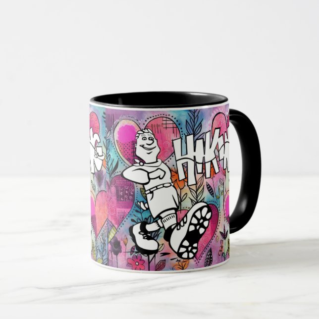 Hiking Adventures: Outdoor Sports Mug (Front Right)