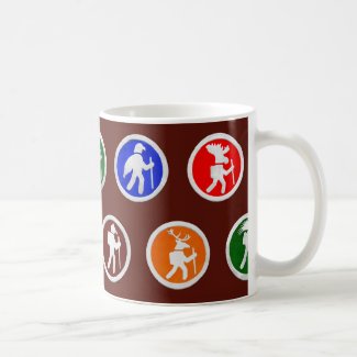Hiking Animal Trail Markers Coffee Mug