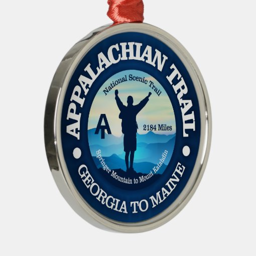 Hiking (Appalachian Trail) 2 Metal Ornament | Zazzle