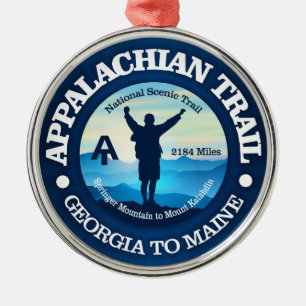 Hiking (Appalachian Trail) 2 Metal Ornament