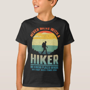 Hiking Art For Men Women Outdoor Hike Gear Hiker H T-Shirt