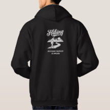 Hiking Because Murder Is Wrong - Funny Hiker Gift