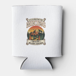 Hiking Belgian Laekenois Dog Mountain Sunset Fores Can Cooler