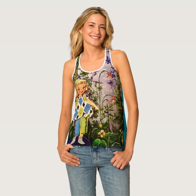 Hiking Blonde Tank Top (Front Full)