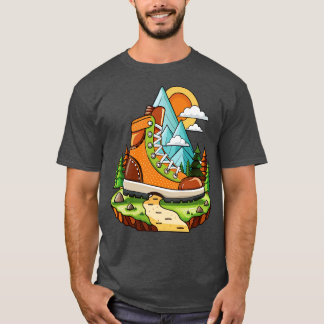 hiking boot minimalist T-Shirt