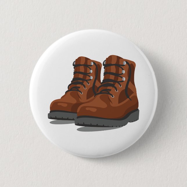 Hiking Boots Button (Front)