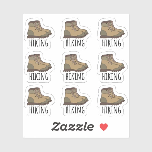 Hiking Boots Hiker Mountain Climbing Bujo Planner Sticker (Sheet)