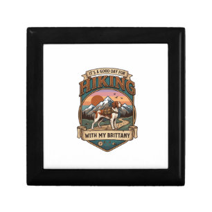 Hiking Brittany Dog Backpack Mountains Gift Box