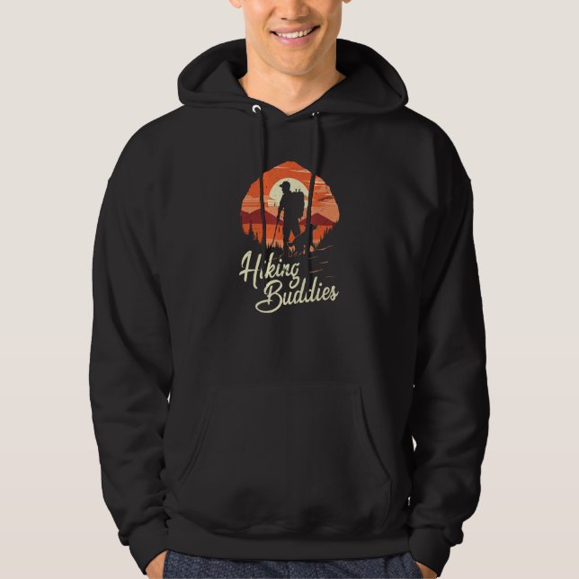 Hiking Buddies Outdoor Trail Walking for Pet Dog O Hoodie (Front)