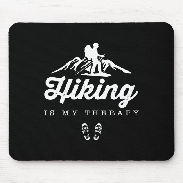 Hiking By Design Tee Company Uni-adults Hiking Is  Mouse Pad (Front)